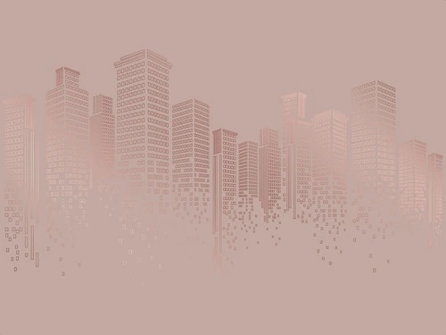 графика, медные, розовая, город, мегаполис, медный цвет обои