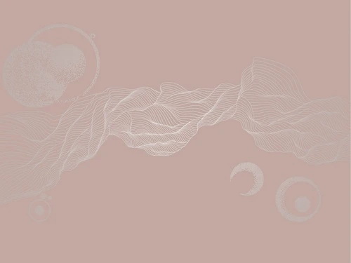 графика, розовая, линии, с серебром, вуаль, шары, обои с серебром, обои с серебром для стен