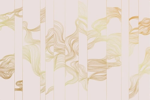 графика, розовая, светлая, золотые линии, волны, вертикальныеграфика, розовая, светлая, золотые линии, волны, вертикальные