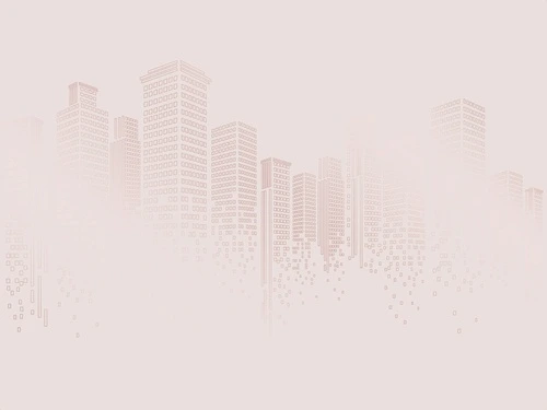 графика, розовая, светлая, медные обои, медный цвет обоев, город, сити