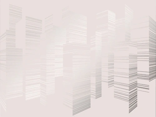 графика, розовая, светлая, с серебром, обои с серебром, обои с серебром для стен, город, сити, дома, улица