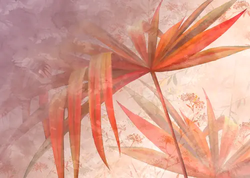 лофт, листья, природа, современный, минимализм, лист