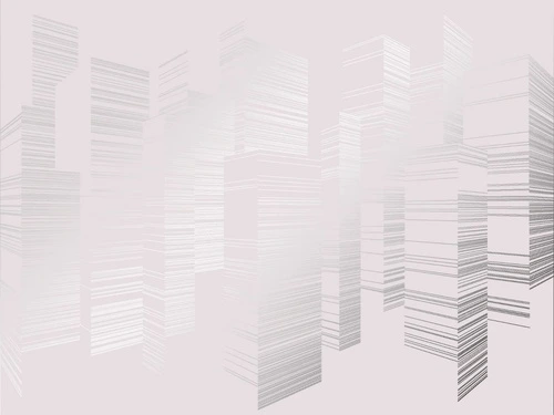 графика, белая, город, дома, улицы, с серебром