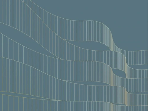 графика, золотые линии, ленты, бирюзовые, темные