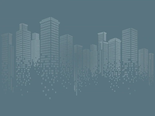 графика, с серебром, линии, город, сити, мегаполис, бирюзовые, темные