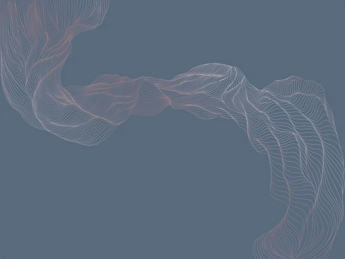 графика, медные, линии, вуаль, синяя, темная, темно-синяя