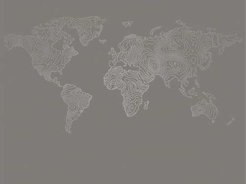 графика, с серебром, карта мира, карта, коричневая, темная