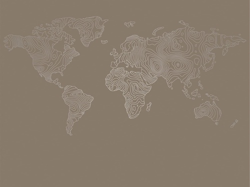 графика, с серебром, карта мира, карта, в офис, в кабинет, в гостиницу, темно коричневая, темная