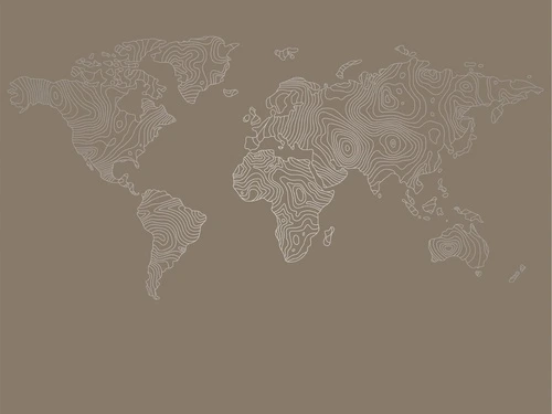 графика, с серебром, карта мира, карта, в офис, в кабинет, в гостиницу, темно коричневая, темная