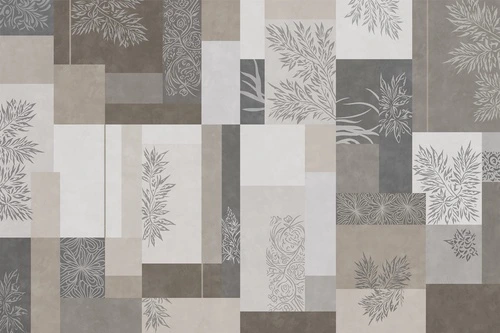 геометрия, линии геометрия фреска, геометрическая, растительная, фреска с растительным орнаментом, бежевая, бежевый, коричневый