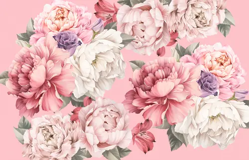 растения, лепестки, пионы, нежность, цветы, листья, розы