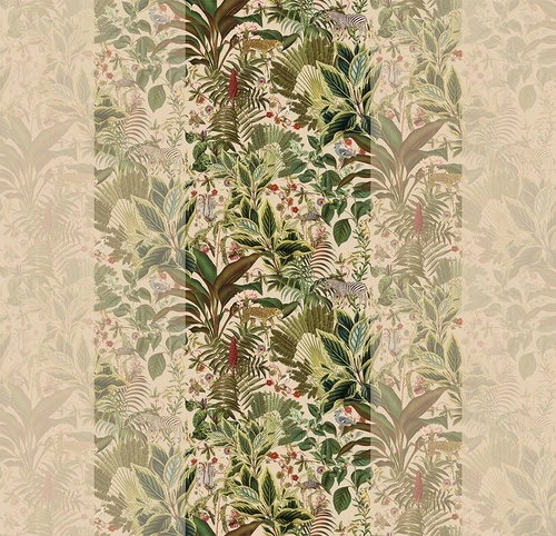 джунгли, тропические растения, пальмовые листья, леопарды, зебры, экзотические цветы, зелень, животные, тропический орнамент, для гостиной, для спальни, африканский стиль, экзотика, природа