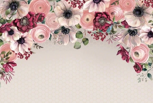 цветы, на белом фоне