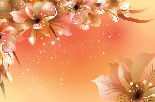 цветы, оранжевая