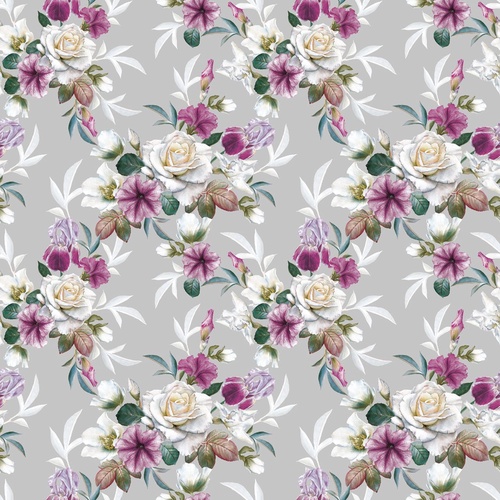 цветы, на сером фоне