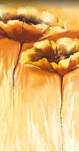 цветы, оранжевая, ражая, желто-коричневая