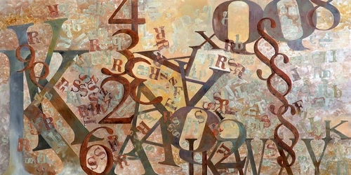 графика, слова, цифры, буквы