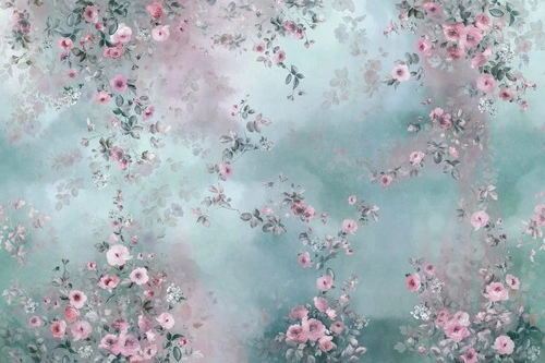 цветы, пионы, голубая