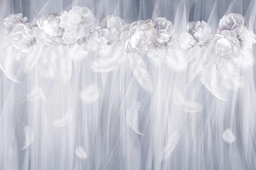 цветы, серая, пионы, воздушные, нежные, легкие, светлые