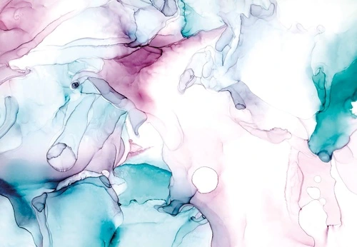 флюиды, розово-голубые, на белом фоне
