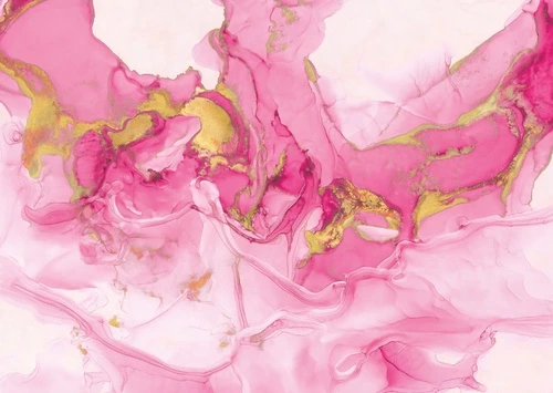 флюиды, бело-розовая, розовая, с золотом, цвета фуксия