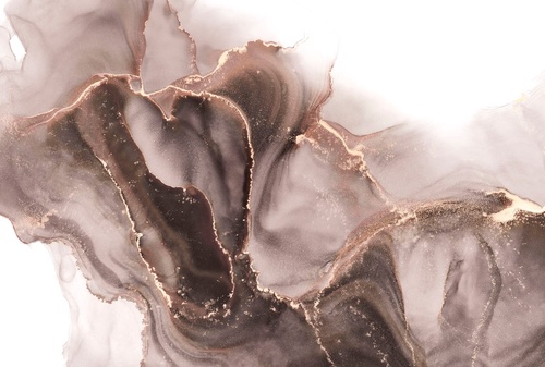 флюиды, коричневая, с золотом