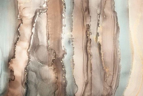 флюиды, коричнево-голубая, с золотом