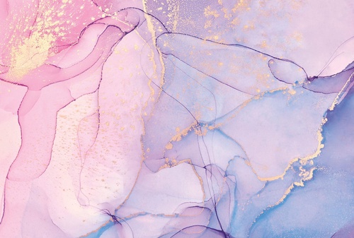 флюиды, розово-сиреневая, голубая, с золотом