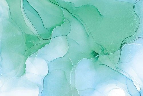 флюиды, нежные, зелено-голубая, голубая, зеленая, салатовая