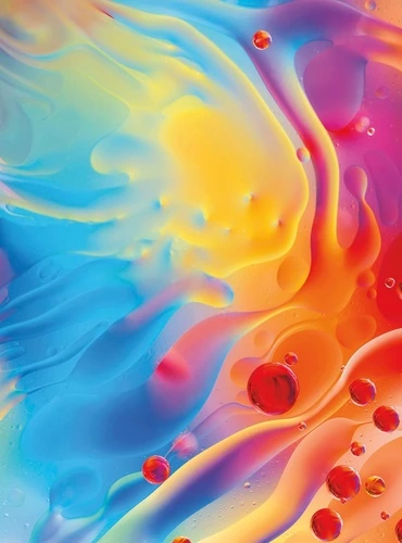 флюиды, разноцветные