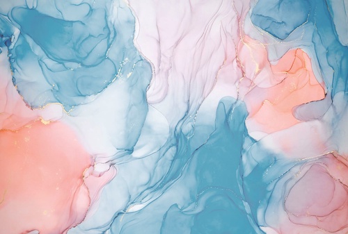 флюиды, розово-голубая, голубо-розовая, с серебром