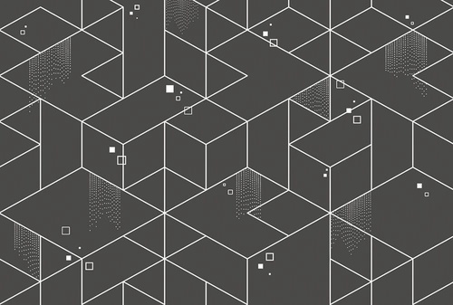 графика, геометрия, золотые линии, темные, на черном фоне, квадраты