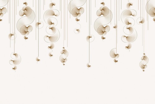 графика, бежевые, линии, узор, на белом фоне