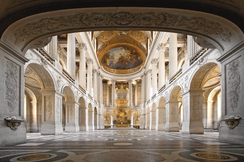 классика, архитектура, арки, колонны, зал, собор