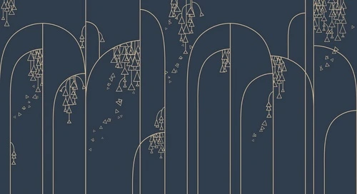 графика, золотые линии, вертикальные линии, на синем фоне, синий, темно синяя