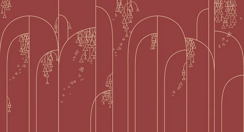 графика, золотые линии, вертикальные линии, бордовая, ягодного цвета