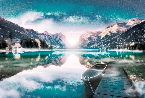 пейзаж, релакс, в бассейн, бирюзовая, яркие