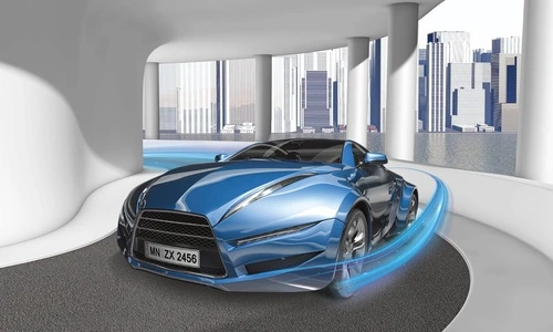 в детскую комнату, машина, синий