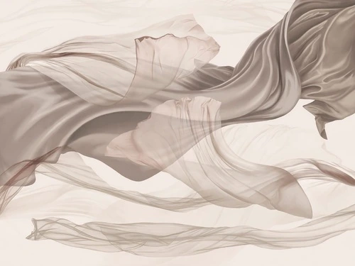 графика, вуаль, бежевые, бежевая