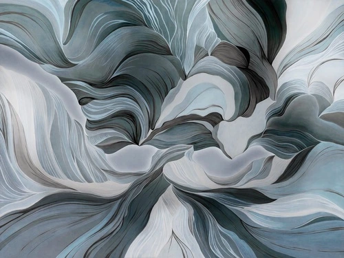 графика, серая, вуаль, сложные