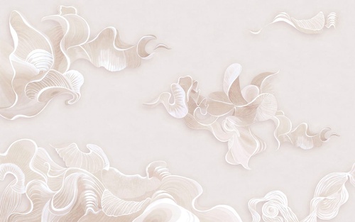 графика, бежевые, вуаль, воздушные