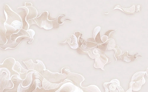 графика, бежевые, вуаль, воздушные