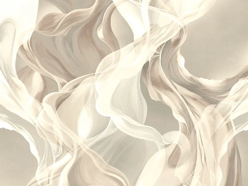 графика, вуаль, бежевые, молочные