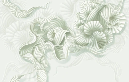 графика, серая, вуаль, гофрированные