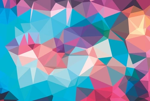 геометрия, яркие, голубая, розовая, белые