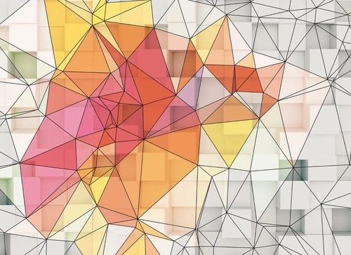 геометрия, бело-красная, серо-розовая