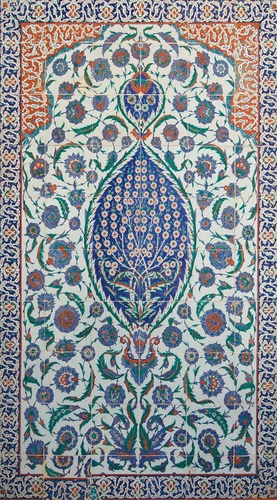 в гостиницу, восточные, узоры, синий