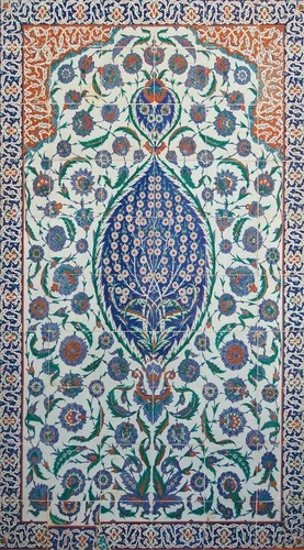 в гостиницу, восточные, узоры, синий