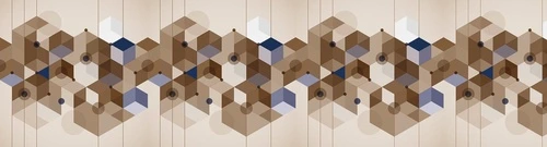 геометрия, горизонтальные, коричневая