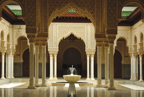 пейзаж, восточные, бежево-коричневая